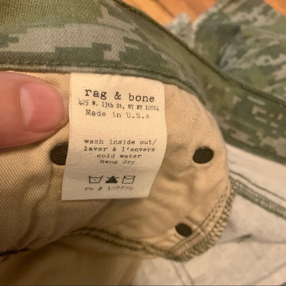 Camo Short Shorts from Rag & Bone, Sz 29 - Picture 10 of 14